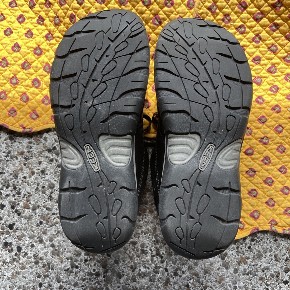 Keen Presidio II Shoes Women's US 10 Black Leather Hiking Low Lace Up Sneakers - Picture 9 of 16